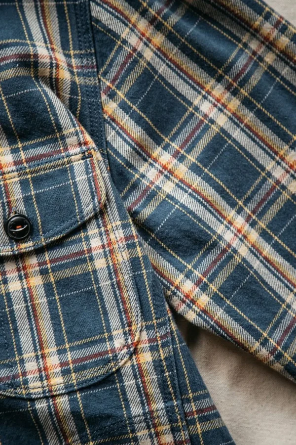 HIROSHI KATO The Anvil Plaid Jacket - Blue Yellow Clearance