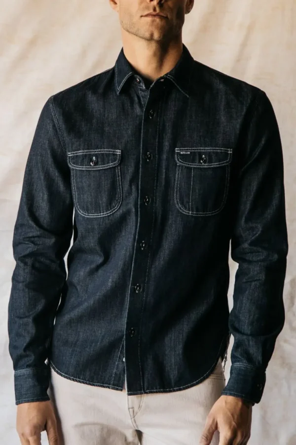 HIROSHI KATO The Brace Shirt - Indigo Best