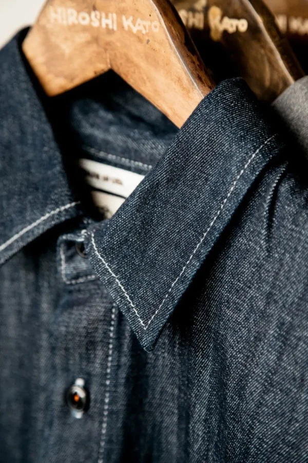 HIROSHI KATO The Brace Shirt - Indigo Best