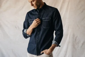 HIROSHI KATO The Brace Shirt - Indigo Best