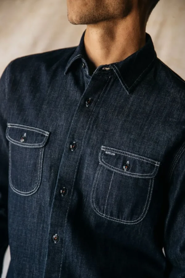 HIROSHI KATO The Brace Shirt - Indigo Best