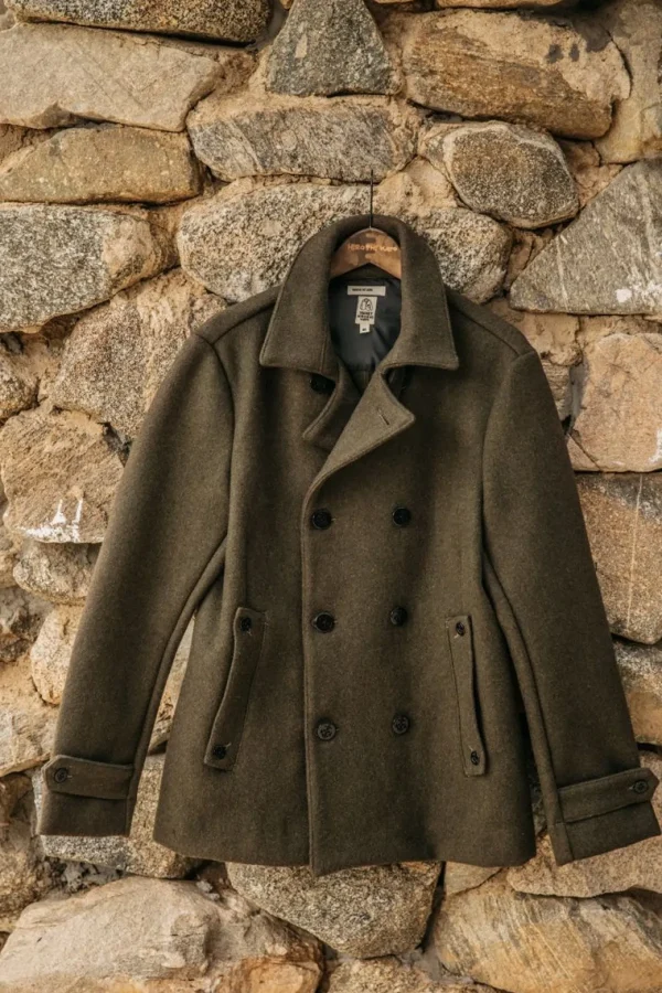 HIROSHI KATO The Mallet Peacoat - Military Green Hot