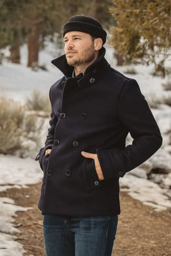 HIROSHI KATO The Mallet Peacoat - Navy Fashion