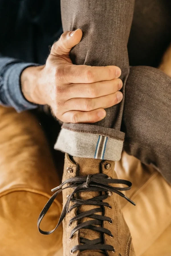 HIROSHI KATO The Pen Slim - Brown Raw 10.5Oz Selvedge Shop