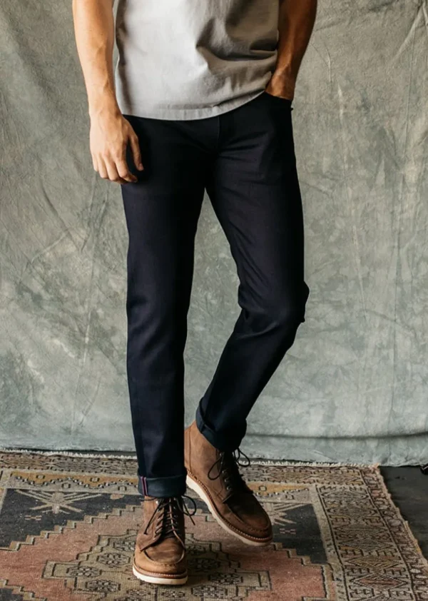 HIROSHI KATO The Pen Slim - Indigo Black Raw 10.5Oz Selvedge Sale