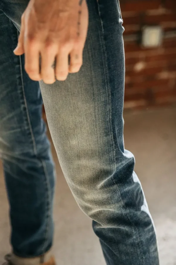 HIROSHI KATO The Pen Slim - Slash 14Oz Selvedge Flash Sale