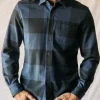 HIROSHI KATO The Ripper Organic Cotton Plaid - Navy Blue New