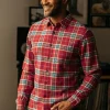 HIROSHI KATO The Ripper Organic Cotton Plaid - Red Blue Store