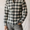 HIROSHI KATO The Ripper Organic Cotton Plaid - Gray Ivory Cheap