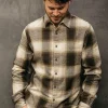 HIROSHI KATO The Ripper Organic Cotton Plaid - Green Beige Best