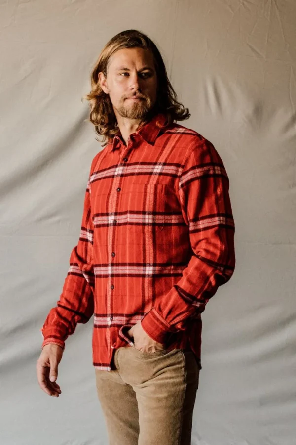 HIROSHI KATO The Ripper Organic Cotton Plaid - Red Hot