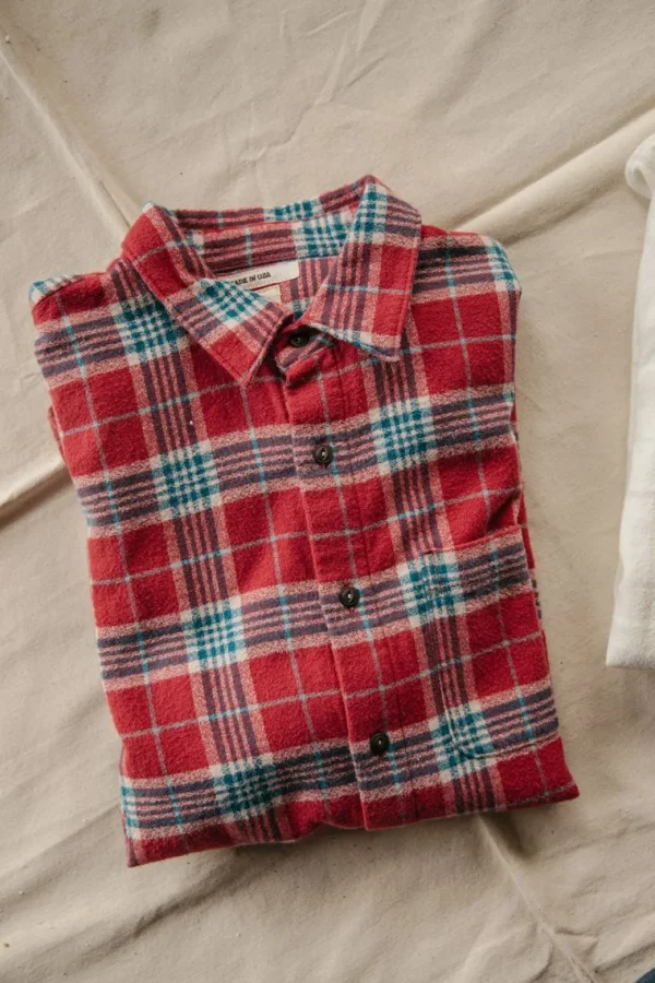 HIROSHI KATO The Ripper Organic Cotton Plaid - Red Blue Store