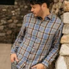 HIROSHI KATO The Ripper Plaid - Blue Gray Fashion