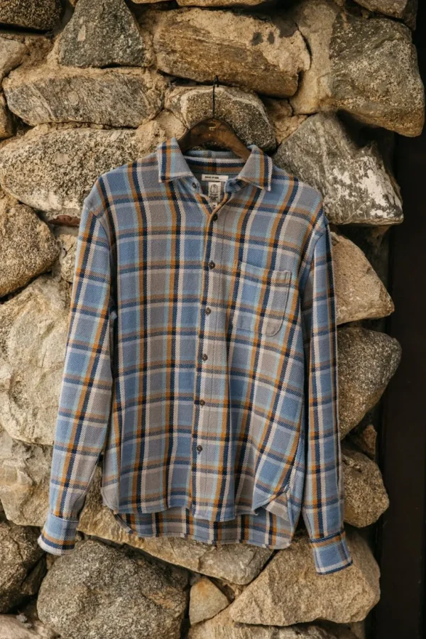 HIROSHI KATO The Ripper Plaid - Blue Gray Fashion