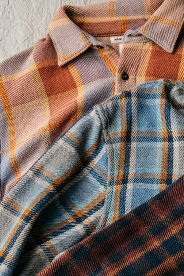 HIROSHI KATO The Ripper Plaid - Orange Blue Store