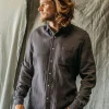 HIROSHI KATO The Ripper Waffle Double Gauze Shirt - Charcoal Store