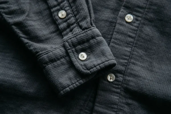 HIROSHI KATO The Ripper Waffle Double Gauze Shirt - Charcoal Store