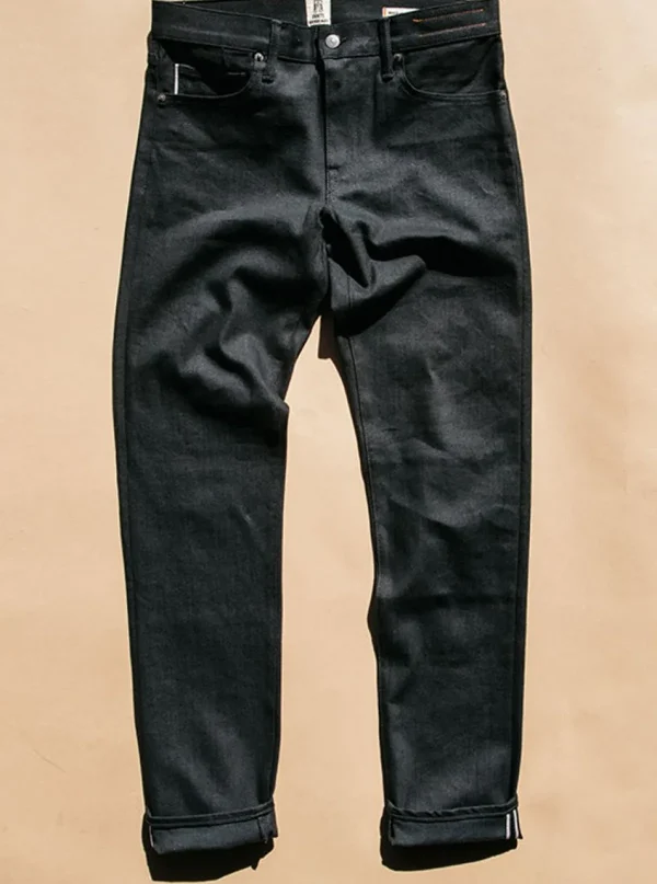 HIROSHI KATO The Scissors Slim Tapered - Black Raw 10.5Oz Selvedge Discount