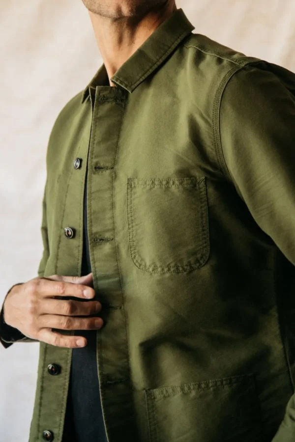 HIROSHI KATO The Vise Cordura Chore Jacket - Military Green Outlet